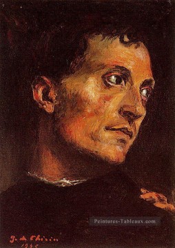 portrait Tableau Peinture - Portrait d’un homme 1965 Giorgio de Chirico surréalisme métaphysique